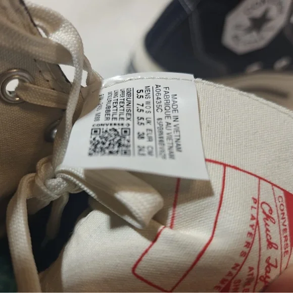 Chuck 70 De Luxe Squared A06435C Size 5.5 M 7.5 W black / egret - Picture 10 of 11